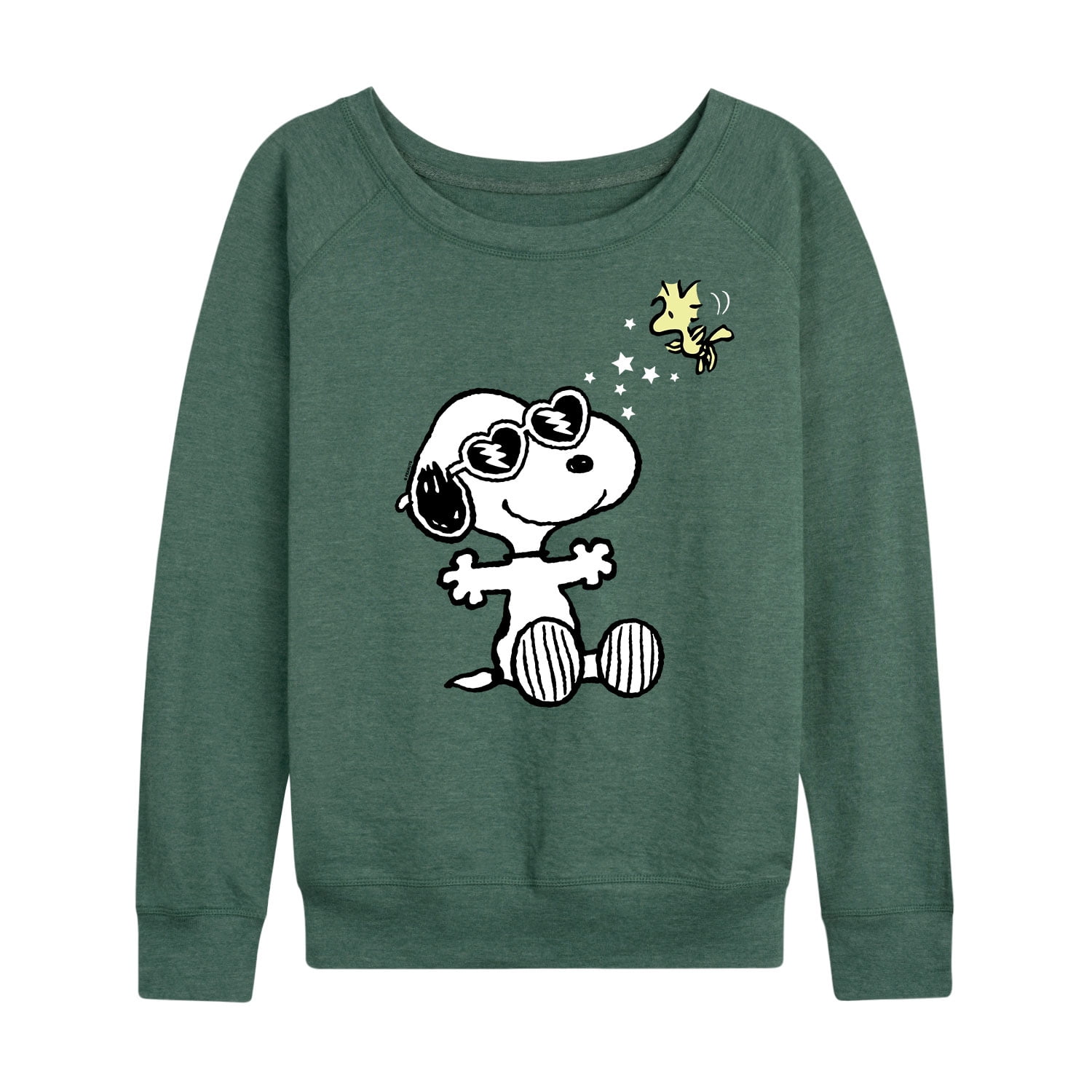 Peanuts - Faces of Snoopy -Women's Lightweight French Terry Pullover ...