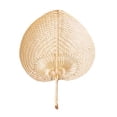 thumbnail image 2 of Soumake Bamboo Hand Fans Natural Handmade Weaving Fans Lightweight Palm Leaf Fan Children And Adults Handheld Fan with 2 Size for Summer Cooling Down, 2 of 7