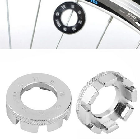 Spoke Nipple Driver - Bicycle 8 Way Spoke Nipple Key Cycling Wheel Rim Spanner Wrench Repair Tool 2Pc