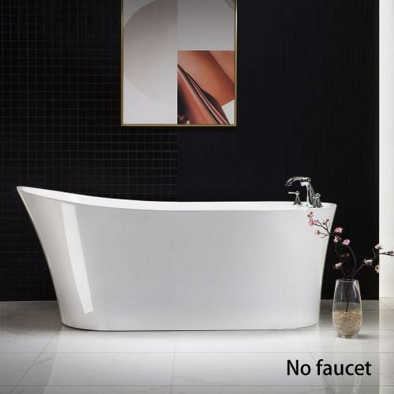 WOODBRIDGE 67" Freestanding Bathtub Contemporary Soaking Tub BTA0084