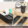 thumbnail image 2 of 3 Packs Pull Out Spice Rack Organizer for Cabinet, Slide Out Spice Racks Organizer,Spice Cabinet Organizers, Cabinet Size Need:12'' Highx11'' Deepx5'' Wide,Each Tier Hold 10 Spice Jar - 2 Tier, Black, 2 of 8