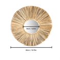thumbnail image 3 of AIHOME Wall Mirror Woven Handmade Makeup Mirror for Bathroom Bedroom, 3 of 4