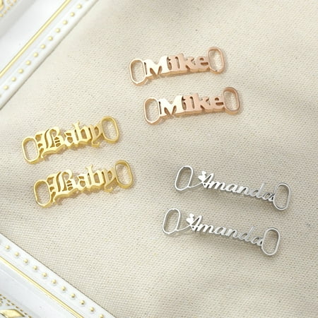 

Custom Name Shoe Buckle Customized Sneakers Tag For Women Men Stainless Steel Personalized Shoes Buckle Birthday Jewelry Gift