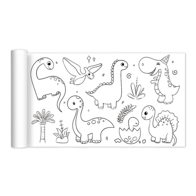 Children's Drawing Coloring Paper Roll DIY Painting Paper for Kids Painting Toy N0G7