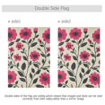 thumbnail image 4 of Yayeee Garden Flag 12" x 18" Double Sided Outdoor Yard Lawn Holiday Decorations, Pink Flowers, 4 of 6