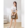 thumbnail image 2 of High waist small A washed denim skirt, 2 of 6