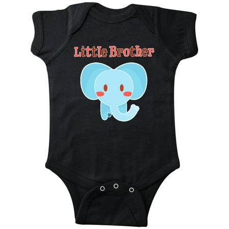 

Inktastic Little Brother Elephant Gift Baby Boy Bodysuit