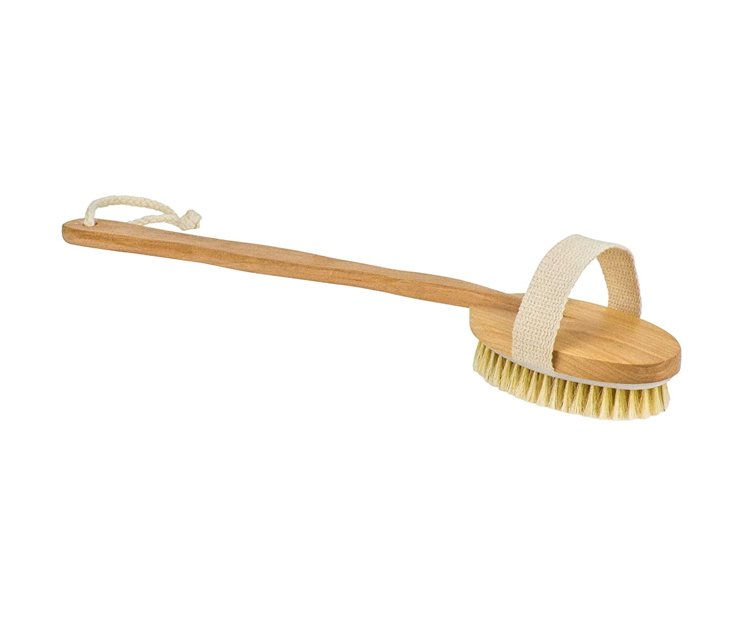 DecorRack Wood Bath Brush with Natural Bristles, Detachable Wooden ...