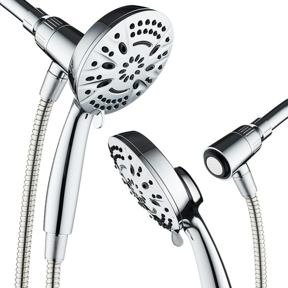 AquaDance New Magnetic Guidance Docking System - High-Pressure 8-setting Handheld Shower Head with Giant 5 inch Face, Magnetic Bracket, Ext