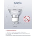 thumbnail image 2 of Non-Dimmable GU10 LED Light Bulbs, 2700K Soft Warm Light GU10 Bulb Replacement for Recessed Track Lighting, 4W LED Bulbs with 100°Flood Beam for Kitchen, Range Hood, Living Room, Bedroom, 3 Pack, 2 of 9