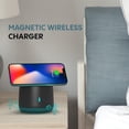 thumbnail image 4 of Altavoz Bluetooth portátil con cargador inalámbrico magnético y soporte MagSafe (negro) – Compatible con iPhone 15, 14, 13 y 12 (Mini, Plus, Pro y Pro Max), 4 of 6