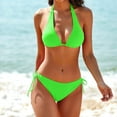 thumbnail image 4 of NICKSUN Women's Bikini Sets Two Piece Bathing Suits Sexy Halter Padded Bikini Swimsuits, 4 of 7