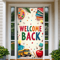 thumbnail image 3 of Welcome Back School Supplies Classroom Banner Event Parties Decoration Backdrop Educational Background Sign School Events Photo Shoots Reusable, 3 of 4