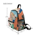 thumbnail image 3 of FORMRS School Backpack with Front Zippered Pocket 12" Student Travel Daypack, Art City, 3 of 6