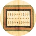 thumbnail image 1 of Ahgly Company Indoor Round Abstract Brown Contemporary Area Rugs, 5' Round, 1 of 4