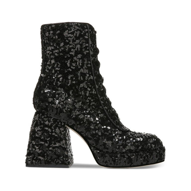 Sequin ankle boots best sale