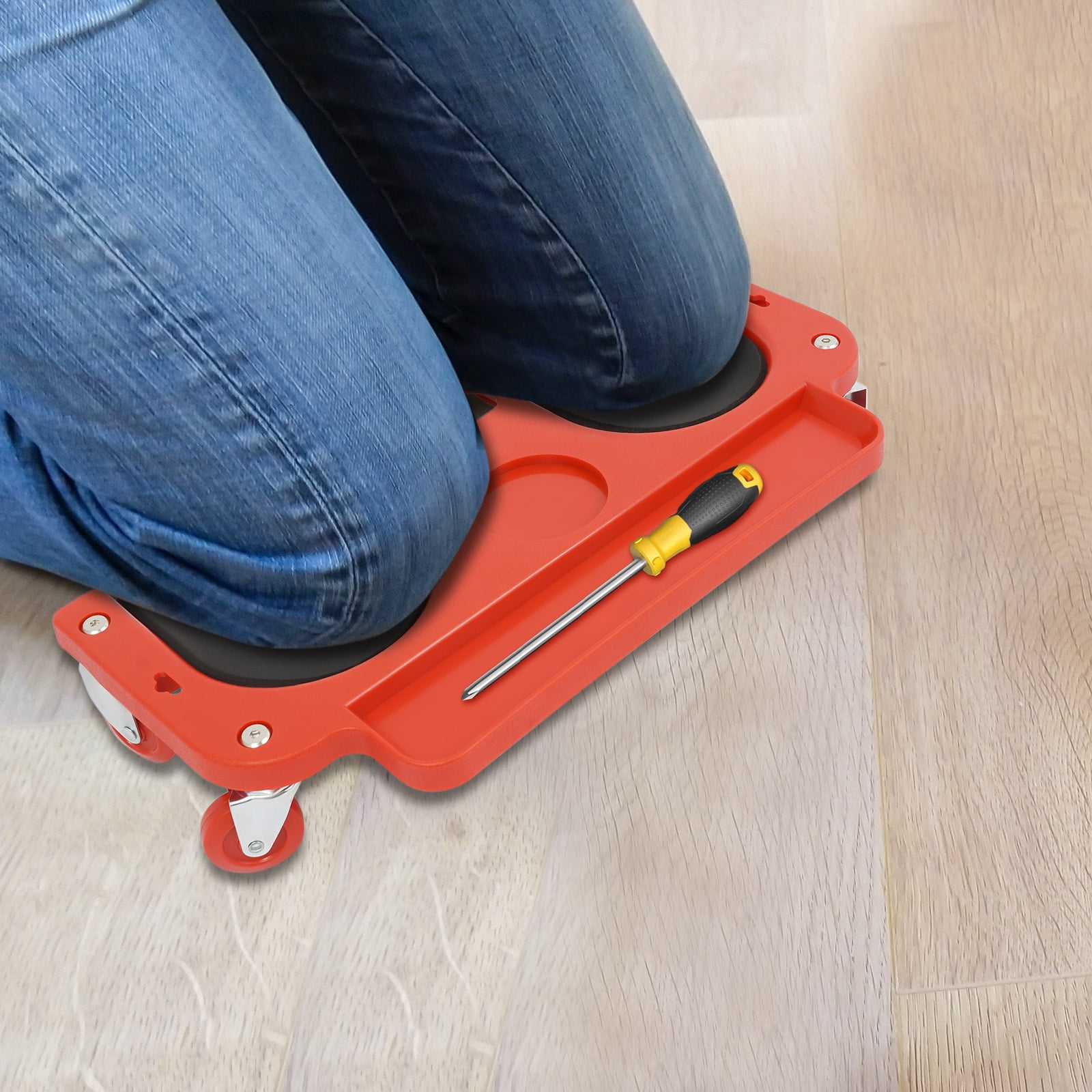 Wildnix Knee Creeper with Universal Wheels, Rolling Knee Pads with Soft Sponge Padding, Ergonomic Design for Comfortable Kneeling and Easy Mobility for Work Tasks