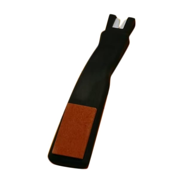 r de patines de hielo, piedra de afilar, accesorios para patines, r de encaje Manual de doble cabeza, res de bordes para hoja de Negro y naranja