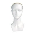 thumbnail image 3 of Cabeza de maniquí calva, ligera, multiusos, soporte para peluca, sombrero, collar Blanco, 3 of 9