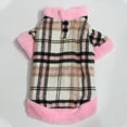 thumbnail image 6 of Warm Dog Coat, Reversible Dog Jacket Waterproof Dog Winter Coat British Style Plaid Dog Clothes Pet Dog Cold Weather Coats Cozy Snow Jacket Vest for Small Medium Large Dogs Pink XS, 6 of 9