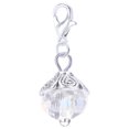 thumbnail image 1 of 20pcs Assorted Color Crystal Dangle Charms Pendant with Lobster Clasp Jewelry Making Accessory Fit Floating Locket Charms Necklaces White, 1 of 6