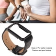 thumbnail image 4 of PU Leather Watch Band With Black Stainless Steel Case For Mi Band 7 Pro, Waterproof Replacement Watch Wristband Quick Release Watch Band Protector Cover, 4 of 8