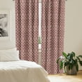 thumbnail image 2 of Ambesonne London Window Curtains, Cartoon Double Decker, Each 28" W x 63" L, Red Grey Cream, 2 of 4