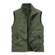 thumbnail image 2 of Camiseta sin mangas con cuello alto para hombre, color liso, para exteriores, con múltiples bolsillos, informal, de terciopelo y poliéster., 2 of 6