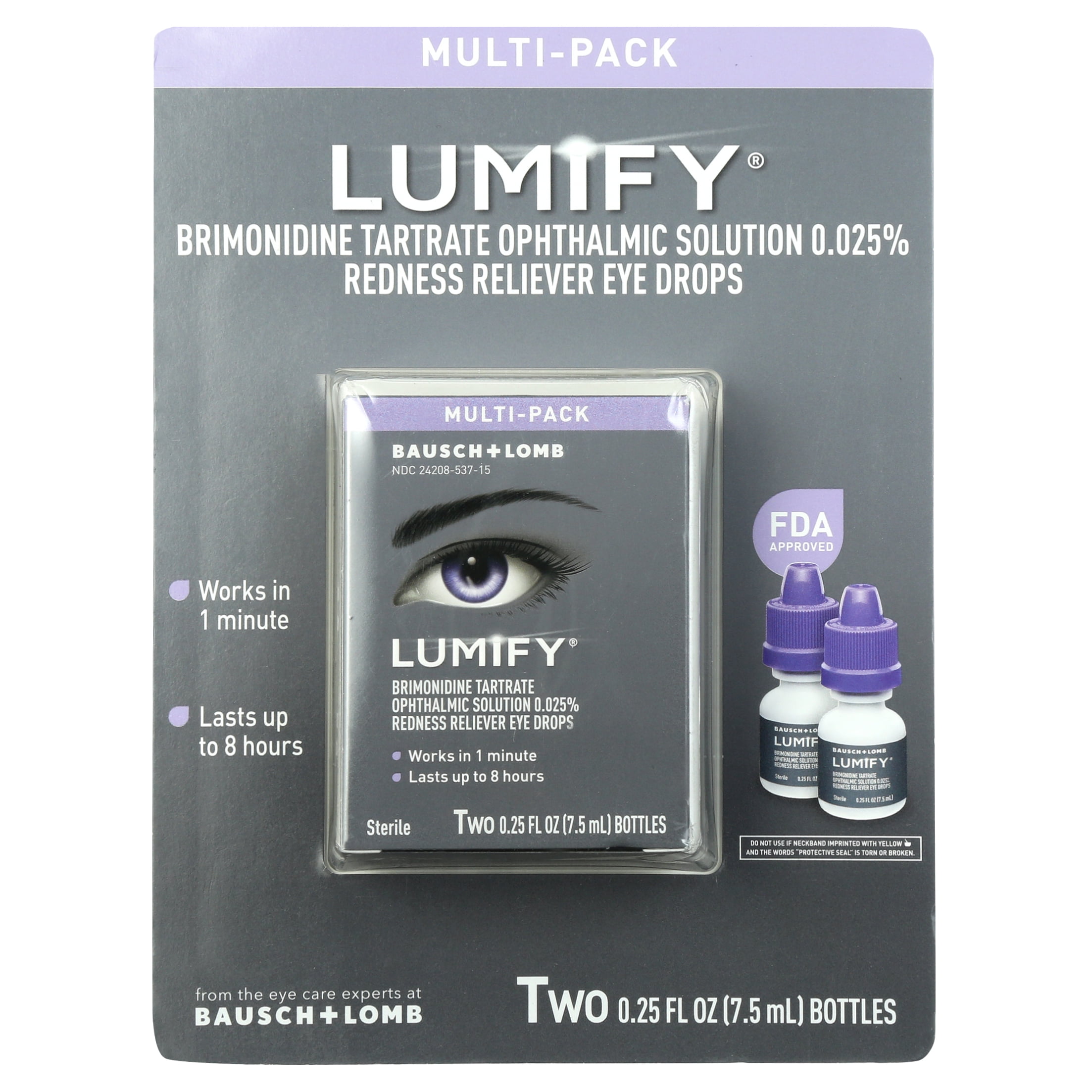 Lumify Redness Reliever Eye Drops ( 25 Fluid Ounce 2 Pack) Walmart com Lumify Redness Reliever Eye Drops ( 25 Fluid Ounce 2 Pack) Walmart com