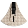 thumbnail image 5 of Lujifo Baby Sling Carrier, Adjustable Toddler Sling, Khaki Houndstooth, One Size, 5 of 12