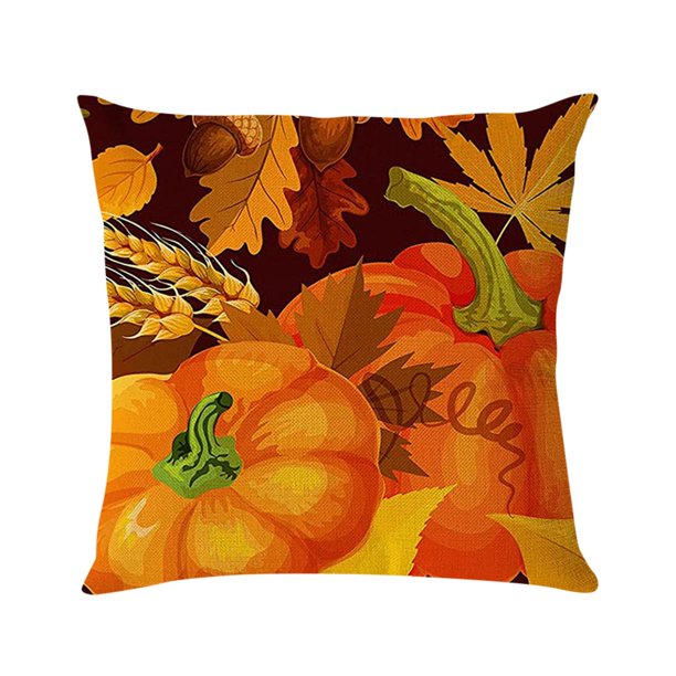 Thanksgiving Fall Home Sofa Cover Decor Cushion Pillowcase