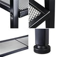 thumbnail image 4 of 4-Tier Ladder Shelf Portable Bookcase Bookshelf Display Rack Plant Stand Leaning for Living Room Bedroom Bathroom Office Indoor/Outdoor, Black, 4 of 10