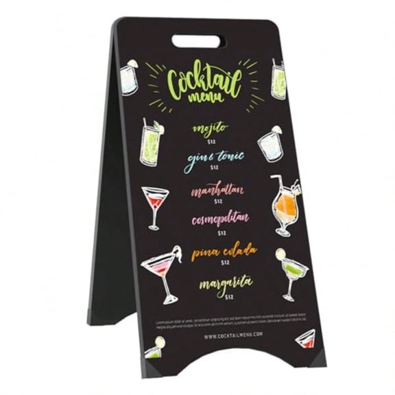 A-Frame Chalkboard Sign Large 15 x 30 Sandwich Chalkboard Double Sided Sidewalk Signs Outdoor Foldable Blackboard Menu Display for Weddings Restaurant Busin
