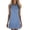 Blue, variant on fheaev Summer Dresses for Women Button-Down Collar Sleeveless A Line Beach Vacation Sun Dress S-2XL