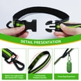 thumbnail image 1 of HAMPPLIES Medium Dog Leash Green Hands Free Walking Belt with Reflective Safety Features, 1 of 8