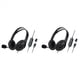thumbnail image 1 of 2X Auriculares USB con Cable para Enseñanza en Computadora, Auriculares Telefónicos con Micrófono Tipo C, Adecuados para Zoom, Skype, Oficina, Centro de Llamadas, 1 of 7