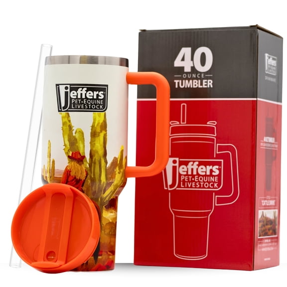 Jeffers Expression Stainless Steel Tumbler, Cattle Drive, 40 oz