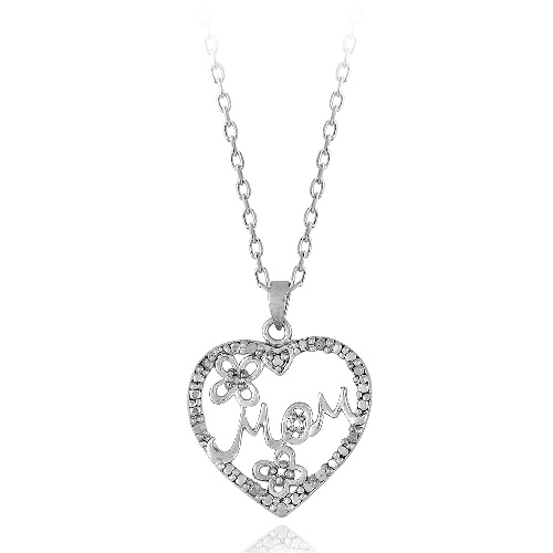 mom heart necklace walmart