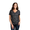 thumbnail image 2 of Thread Tank Lord Hope Future Women's Relaxed V-Neck T-Shirt Tee Charcoal Medium, 2 of 4