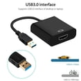 thumbnail image 2 of Ludlz USB 3 0 to Display Adapter Converter 1080p 1900x1200 Dual Multi Monitor Video Cable Supports Windows XP 7 8 10, 2 of 7