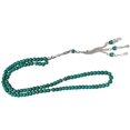 thumbnail image 1 of Traditional Islamic Rosary Necklace Smooth Beads Chain Bangle For Sensitive Skin Handmade Spiritual Ornament White, 1 of 4