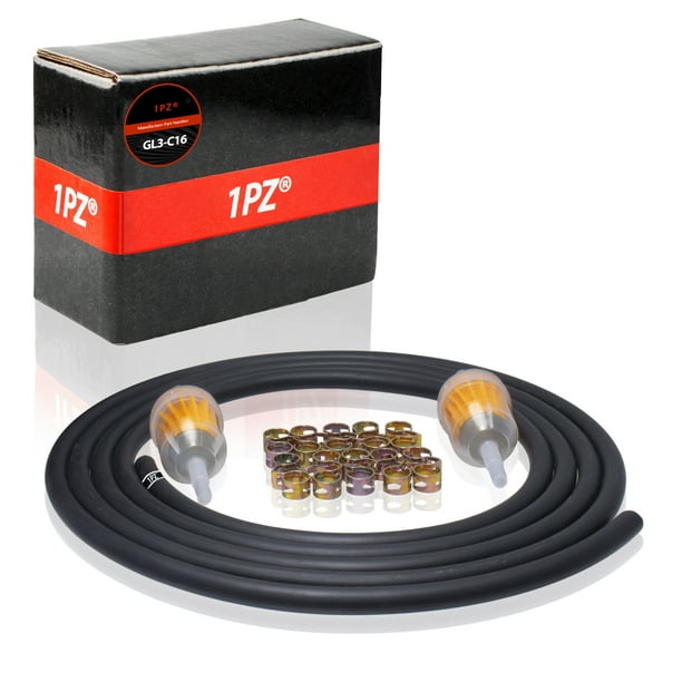 1PZ GL3C16 1/4 Inch ID Gas Fuel Line Tubing Hose Clamps and Fuel