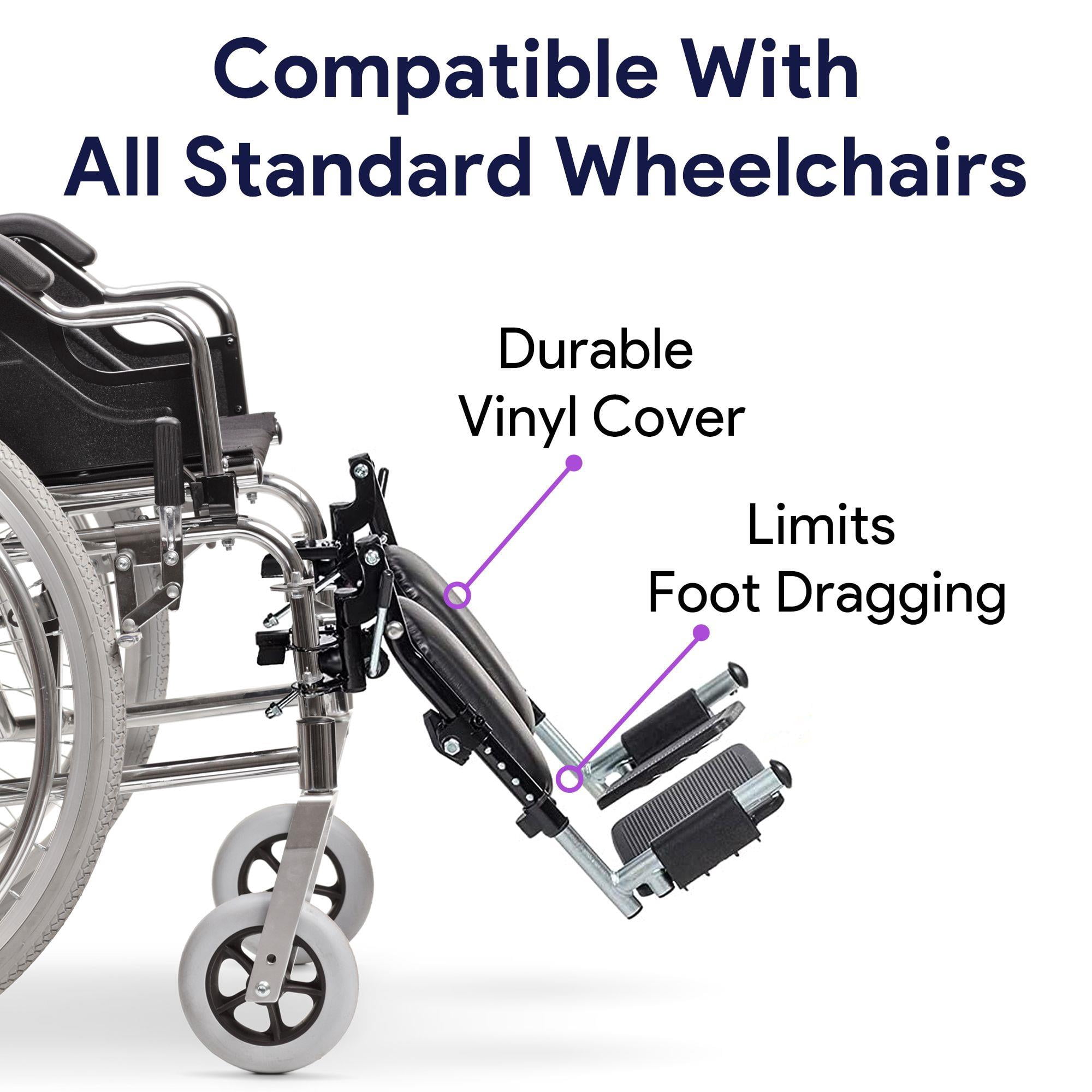 ProHeal Elevating Wheelchair Leg Rest - Foot and Calf Support- Replacement Foam Calf Pad