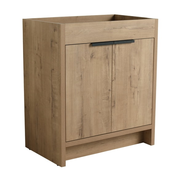 30" Freestanding Bathroom Cabinet Without Basin & 2 Soft-Close Cabinet Doors