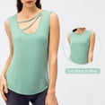 thumbnail image 2 of Mujeres Sport Tank Tops Sin mangas Secado rápido Dos vías sueltas, 2 of 7