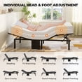 thumbnail image 5 of Clearance! Twin XL Adjustable Bed Frame - 1350LBS Quiet Motors, 5 Heights, USB A&C, Tool-Free Assembly, 5 of 8