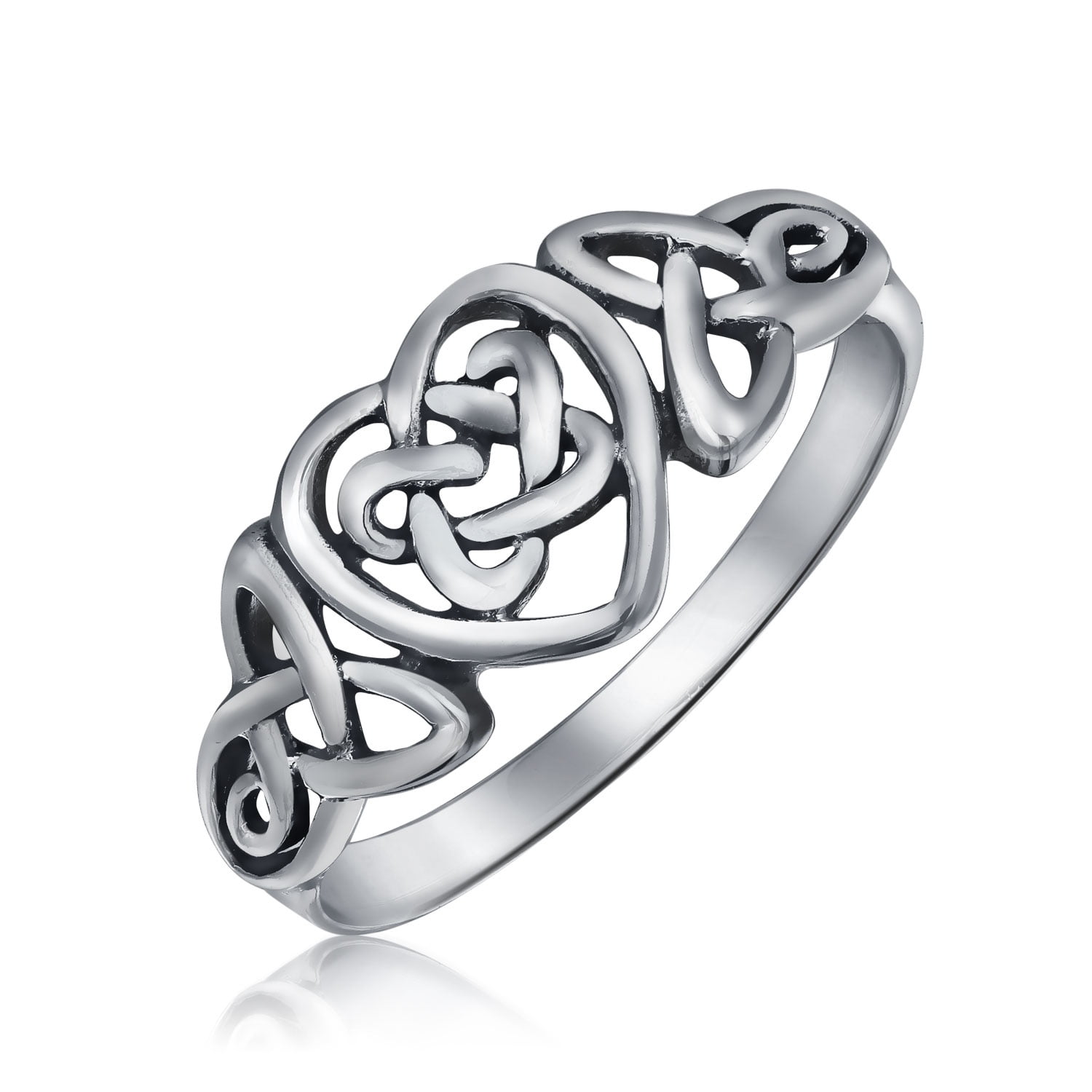  Personalize Dainty Best Friends Irish Celtic Love Knots BFF  Infinity Heart Promise Ring 1MM Band For Teen Women Oxidized .925 Sterling  Silver Customizable: Toe Rings: Clothing, Shoes & Jewelry