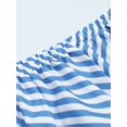 thumbnail image 7 of Blue And White Striped Halter Neck Maxi Dress For Women, 7 of 7