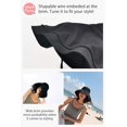 thumbnail image 3 of Sombrero de ala ancha - Sombrero de sol de playa de viaje con protección UPF50+ con ala plegable ajustable semirrígida, 3 of 5