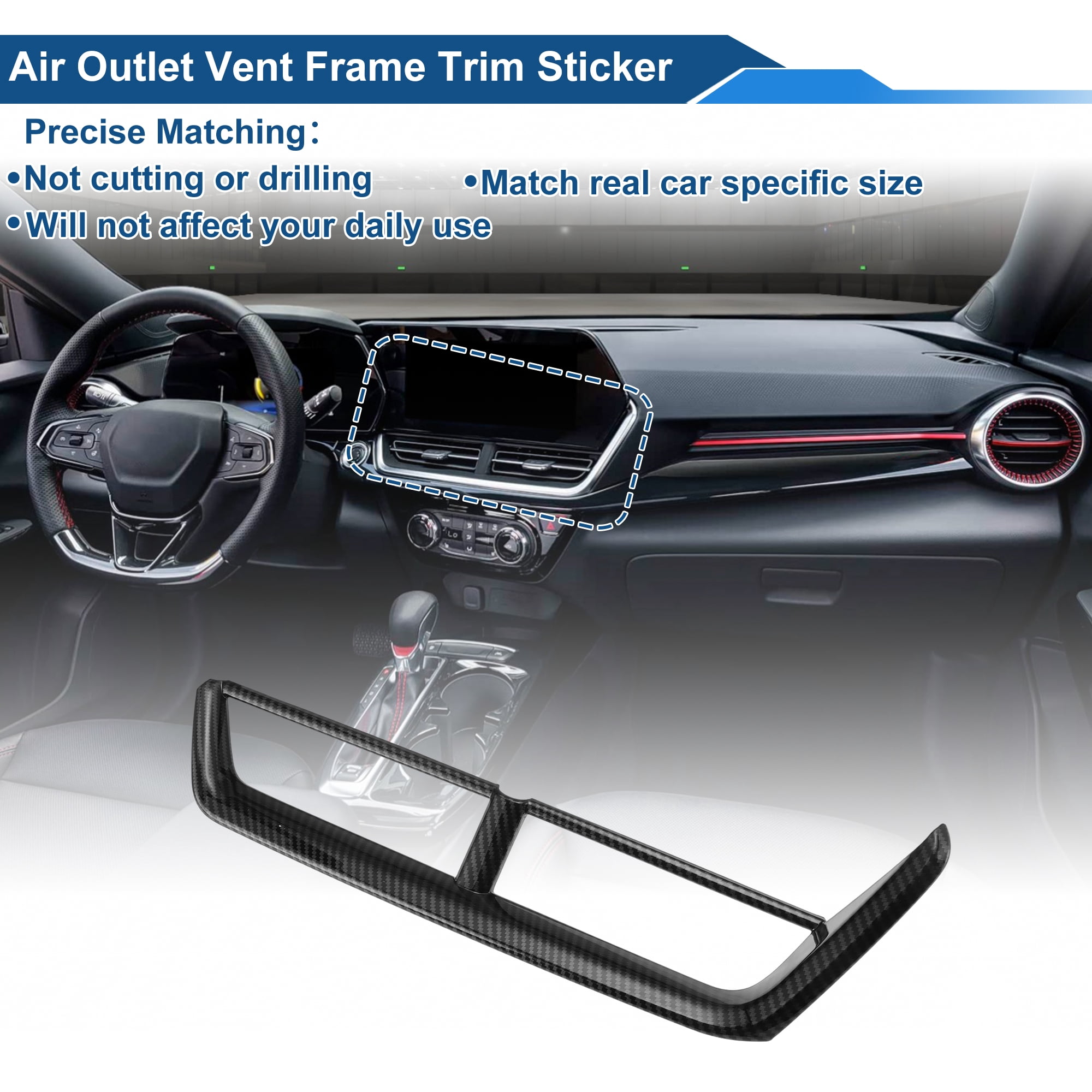Unique Bargains Air Outlet Vent Trim Cover for Chevrolet Trax 2024-2026 Console